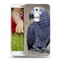 Дизайнерский пластиковый чехол для LG Optimus G2 mini Попугаи