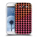 Дизайнерский пластиковый чехол для Samsung Galaxy Grand Треугольные узоры