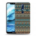 Дизайнерский силиконовый чехол для Nokia 5.1 Plus Плетение индейцев