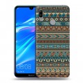 Дизайнерский пластиковый чехол для Huawei Y6 (2019) Плетение индейцев