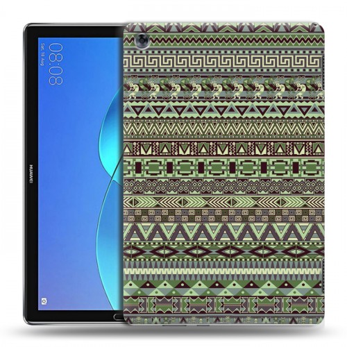 Дизайнерский силиконовый чехол для Huawei MediaPad M5 Lite Плетение индейцев