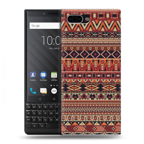 Дизайнерский пластиковый чехол для BlackBerry KEY2 Плетение индейцев