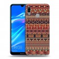 Дизайнерский пластиковый чехол для Huawei Y6 (2019) Плетение индейцев