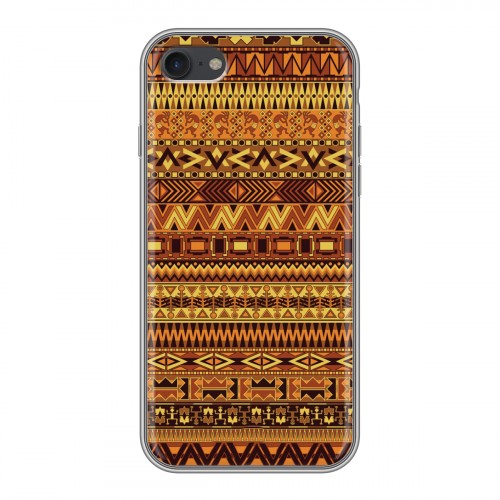 Дизайнерский силиконовый чехол для Iphone 7 Плетение индейцев