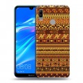 Дизайнерский пластиковый чехол для Huawei Y6 (2019) Плетение индейцев