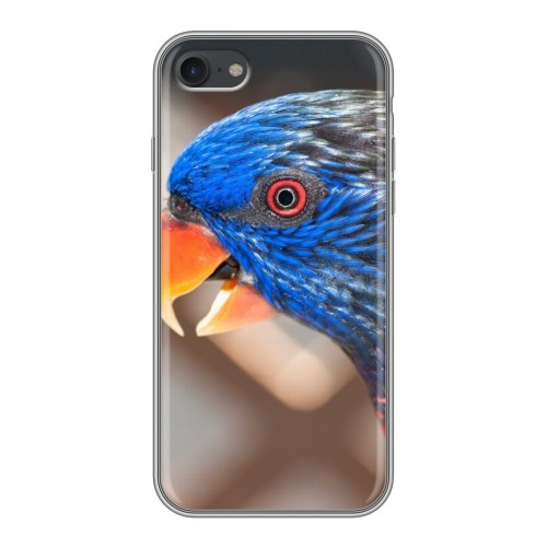Дизайнерский силиконовый чехол для Iphone 7 Попугаи