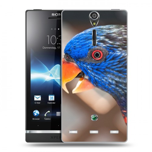 Дизайнерский пластиковый чехол для Sony Xperia S Попугаи