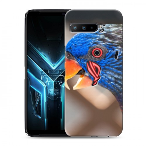 Дизайнерский силиконовый с усиленными углами чехол для ASUS ROG Phone 3 Попугаи