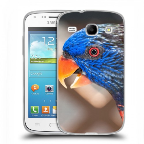 Дизайнерский пластиковый чехол для Samsung Galaxy Core Попугаи