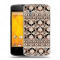 Дизайнерский пластиковый чехол для LG Google Nexus 4 Ацтек камуфляж