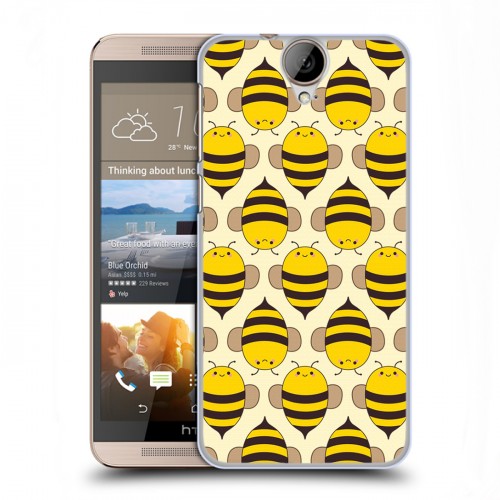 Дизайнерский силиконовый чехол для HTC One E9+ Пчелиные узоры