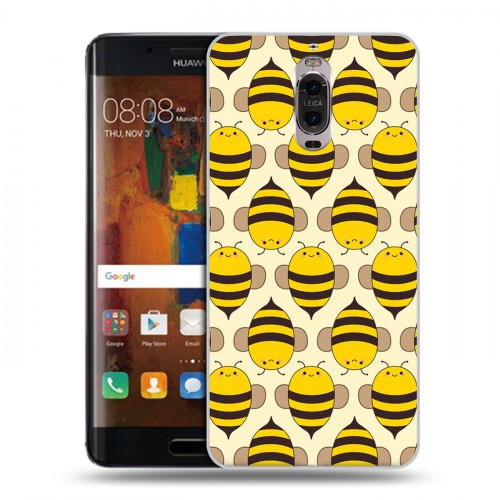 Дизайнерский пластиковый чехол для Huawei Mate 9 Pro Пчелиные узоры