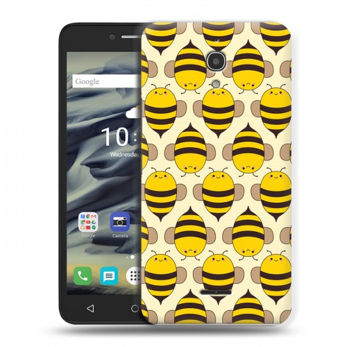 Дизайнерский силиконовый чехол для Alcatel Pixi 4 (6) 9001d Пчелиные узоры