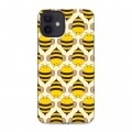 Дизайнерский силиконовый чехол для Iphone 12 Пчелиные узоры