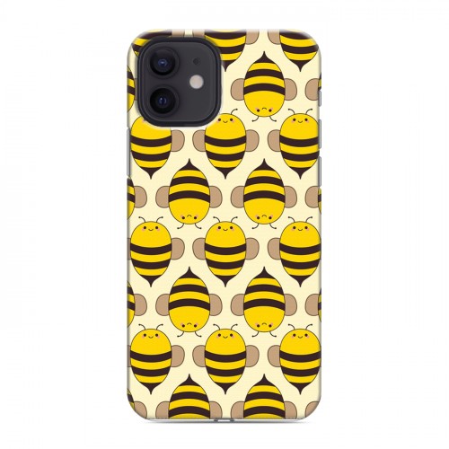 Дизайнерский силиконовый чехол для Iphone 12 Пчелиные узоры