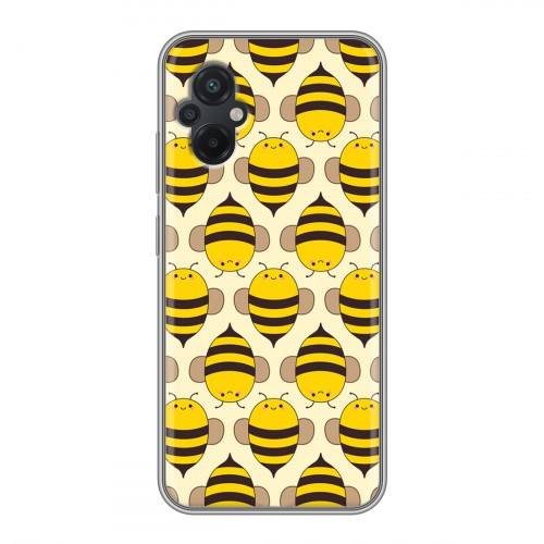 Дизайнерский силиконовый чехол для Xiaomi Poco M5 Пчелиные узоры