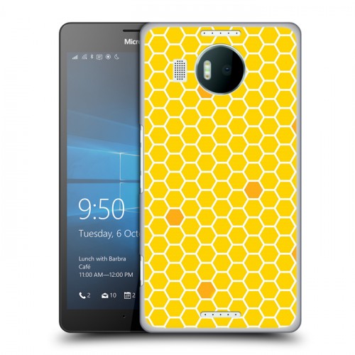 Дизайнерский пластиковый чехол для Microsoft Lumia 950 XL Пчелиные узоры