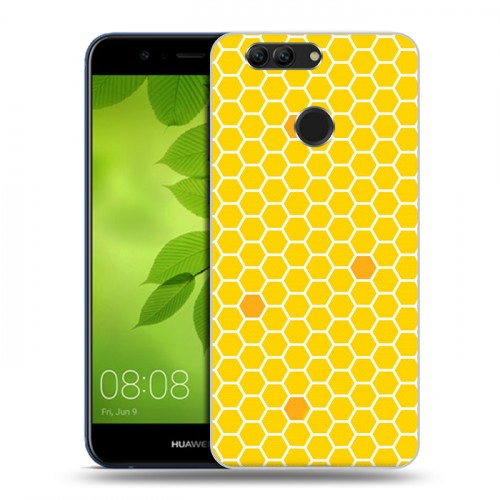 Дизайнерский пластиковый чехол для Huawei Nova 2 Plus Пчелиные узоры