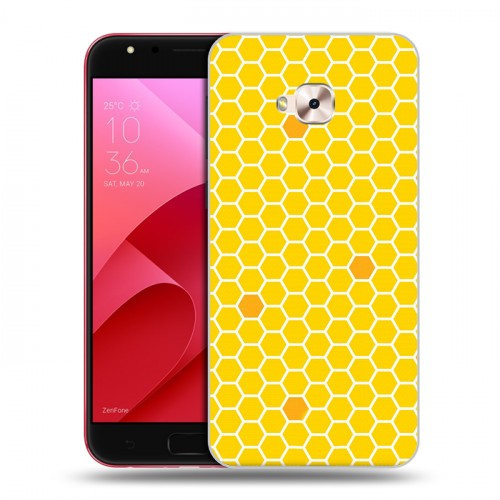 Дизайнерский пластиковый чехол для ASUS ZenFone 4 Selfie Pro Пчелиные узоры