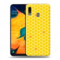 Дизайнерский силиконовый чехол для Samsung Galaxy A30 Пчелиные узоры