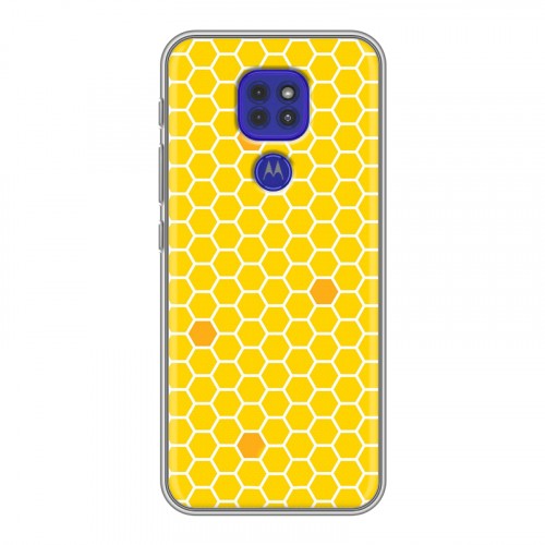 Дизайнерский силиконовый чехол для Motorola Moto G9 Play Пчелиные узоры