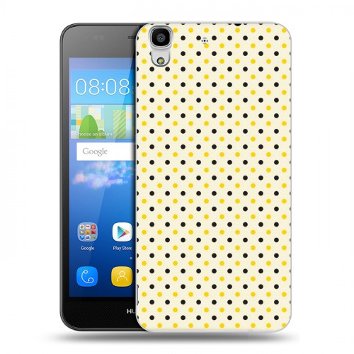 Дизайнерский пластиковый чехол для Huawei Y6 Пчелиные узоры