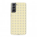Дизайнерский пластиковый чехол для Samsung Galaxy S21 Пчелиные узоры