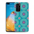 Дизайнерский силиконовый с усиленными углами чехол для Huawei P40 Богемские шаблоны