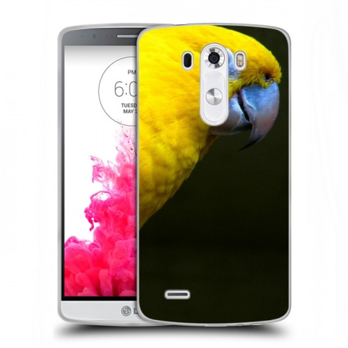 Дизайнерский пластиковый чехол для LG G3 (Dual-LTE) Попугаи