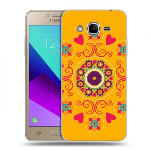 Дизайнерский силиконовый с усиленными углами чехол для Samsung Galaxy J2 Prime Богемские шаблоны