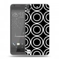 Дизайнерский пластиковый чехол для HTC Desire 530 Черно-белые фантазии