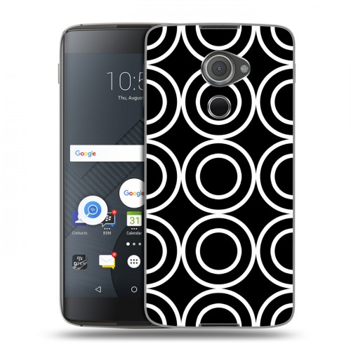 Дизайнерский пластиковый чехол для Blackberry DTEK60 Черно-белые фантазии