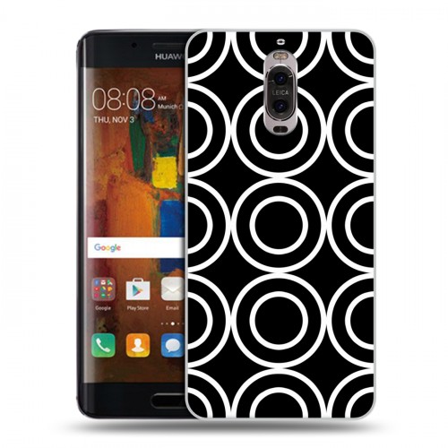 Дизайнерский пластиковый чехол для Huawei Mate 9 Pro Черно-белые фантазии