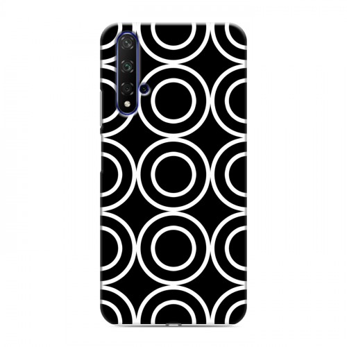 Дизайнерский пластиковый чехол для Huawei Honor 20 Черно-белые фантазии