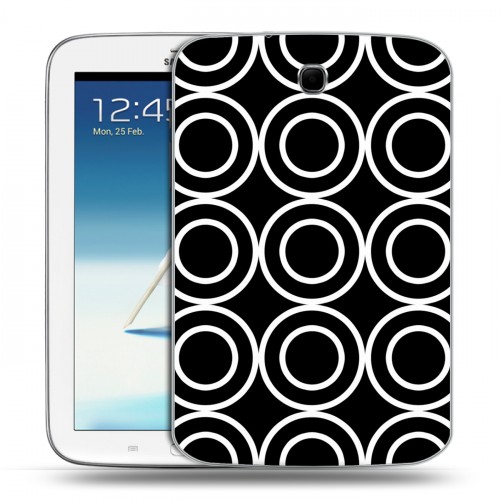 Дизайнерский силиконовый чехол для Samsung Galaxy Note 8.0 Черно-белые фантазии