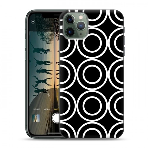 Дизайнерский пластиковый чехол для Iphone 11 Pro Max Черно-белые фантазии