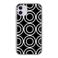 Дизайнерский пластиковый чехол для Iphone 11 Черно-белые фантазии