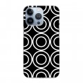Дизайнерский силиконовый чехол для Iphone 13 Pro Черно-белые фантазии