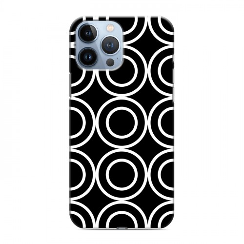 Дизайнерский пластиковый чехол для Iphone 13 Pro Max Черно-белые фантазии