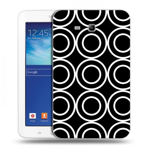 Дизайнерский силиконовый чехол для Samsung Galaxy Tab 3 Lite Черно-белые фантазии