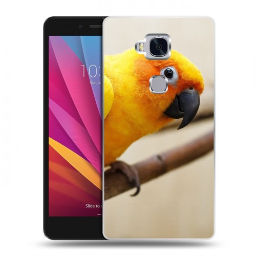 Дизайнерский силиконовый чехол для Huawei Honor 5X Попугаи