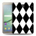 Дизайнерский силиконовый чехол для Samsung Galaxy Tab S2 8.0 Черно-белые фантазии