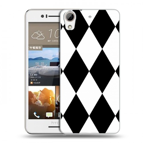 Дизайнерский пластиковый чехол для HTC Desire 728 Черно-белые фантазии