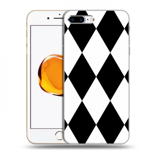 Дизайнерский силиконовый чехол для Iphone 7 Plus / 8 Plus Черно-белые фантазии