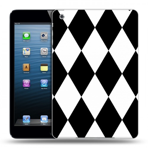 Дизайнерский пластиковый чехол для Ipad Mini Черно-белые фантазии