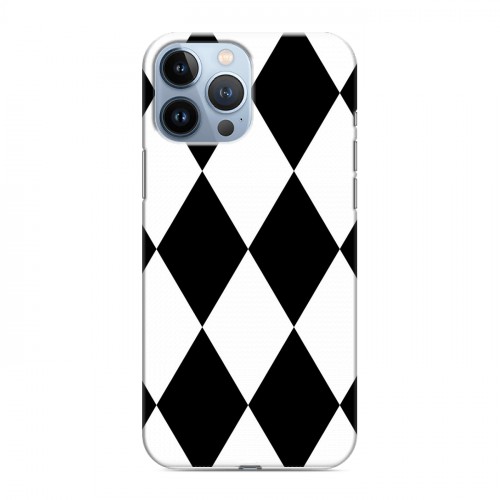 Дизайнерский пластиковый чехол для Iphone 13 Pro Max Черно-белые фантазии