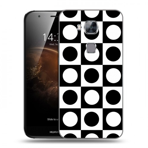 Дизайнерский пластиковый чехол для Huawei G8 Черно-белые фантазии