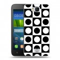 Дизайнерский пластиковый чехол для Huawei Y5c Черно-белые фантазии