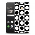 Дизайнерский пластиковый чехол для Huawei P9 Lite Черно-белые фантазии