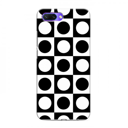 Дизайнерский силиконовый с усиленными углами чехол для Huawei Honor 10 Черно-белые фантазии